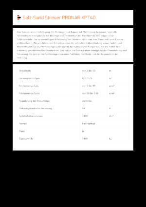 Монтирани разпределителни (разпръскващи) възли Pronar KPT 40 