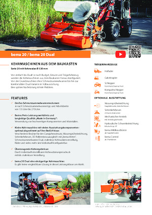 Монтирани машини за метене Bema 20/1250