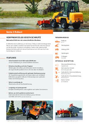 Монтирани машини за метене Bema 3 Robust 2300 