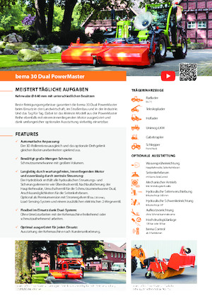 Монтирани машини за метене Bema 30 Dual 2600