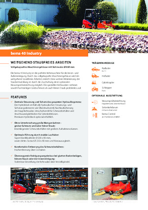 Монтирани машини за метене Bema 40 Industry 1250