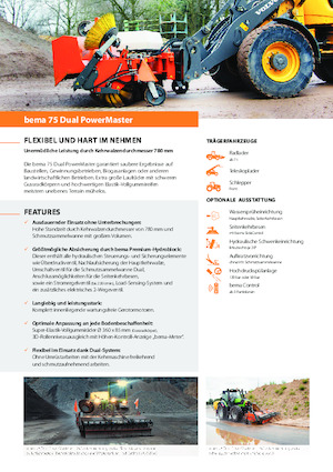 Монтирани машини за метене Bema 75 Dual 2600