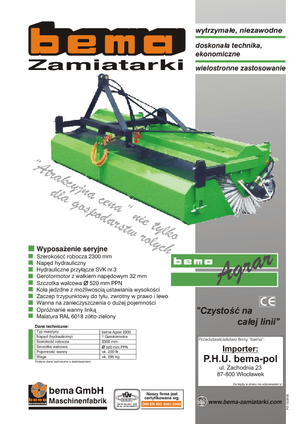 Монтирани машини за метене Bema Agrar 2300