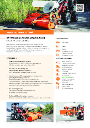 Монтирани машини за метене Bema bema 20 Dual