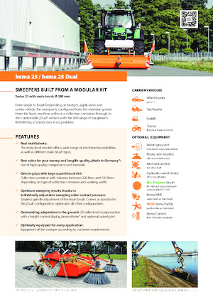 Монтирани машини за метене Bema bema 25