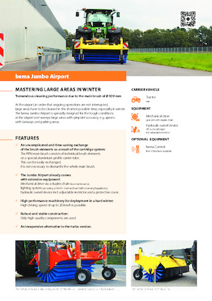 Монтирани машини за метене Bema bema Jumbo Airport 