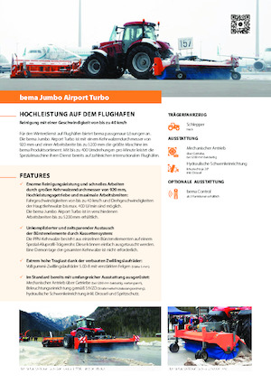 Монтирани машини за метене Bema bema Jumbo Airport Turbo