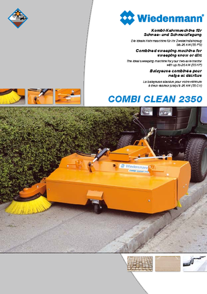 Монтирани машини за метене Wiedenmann CombiClean 2350