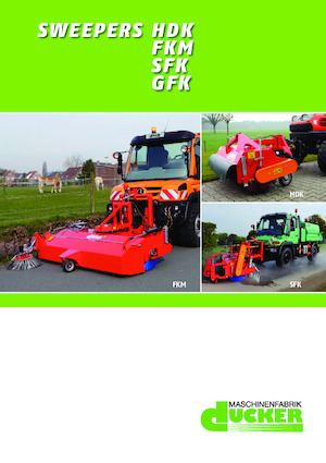 Монтирани машини за метене Dücker HDK 1800