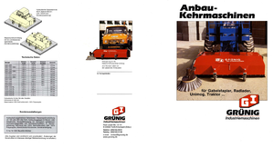 Монтирани машини за метене Grünig GSO 2000