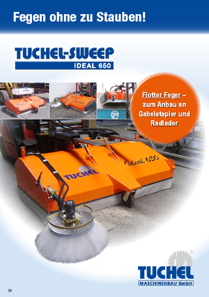 Монтирани машини за метене Tuchel Ideal 
