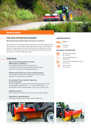 Монтирани машини за метене Bema Jumbo 3000