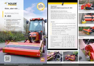 Монтирани машини за метене Adler K 450-120