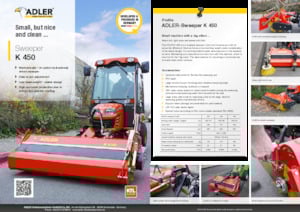 Монтирани машини за метене Adler K 450-120