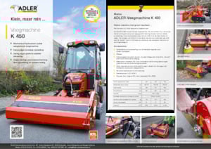 Монтирани машини за метене Adler K 450-120