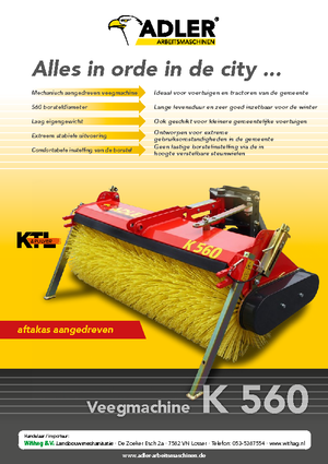 Монтирани машини за метене Adler K 560-135