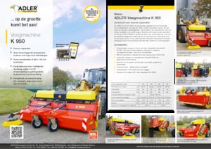 Монтирани машини за метене Adler K 950-360