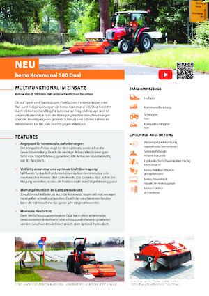 Монтирани машини за метене Bema Kommunal 580 Dual 1850