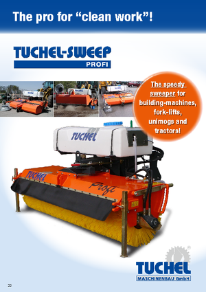 Монтирани машини за метене Tuchel Profi 260 Ø 600