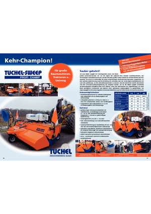Монтирани машини за метене Tuchel Profi Champ