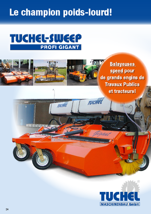 Монтирани машини за метене Tuchel Profi Gigant