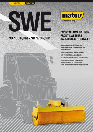 Монтирани машини за метене Matev SWE-SD 150 P