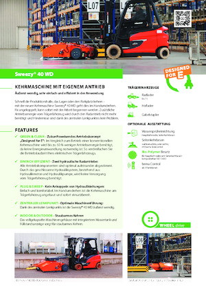 Монтирани машини за метене Bema Sweezy 40 WD