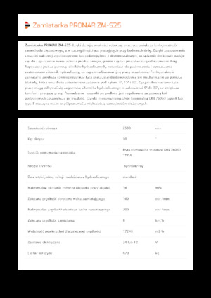 Монтирани машини за метене Pronar ZM-S 25