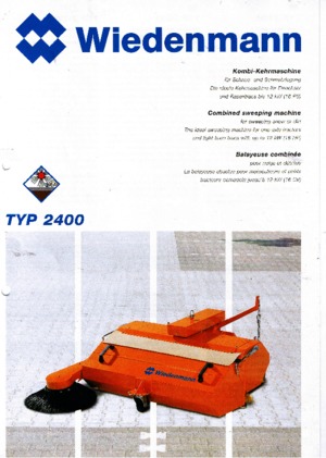 Монтирани машини за метене Wiedenmann 2400