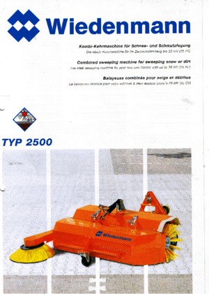 Монтирани машини за метене Wiedenmann 2500