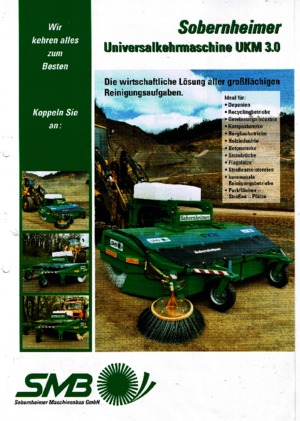 Монтирани машини за метене Sobernheimer UKM 3.0