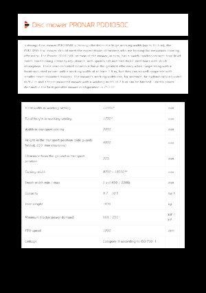 Комбиниран диск за косачка с кондиционер Pronar PDD 1050C