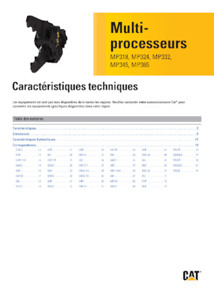 Мулти-процесори Caterpillar MP324