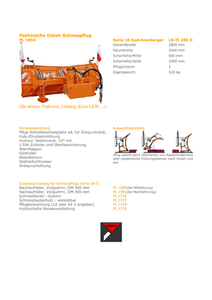 Многоостри снегорини Hydrac LB II 280  DP