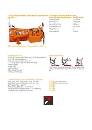 Многоостри снегорини Hydrac LB II 300  DP