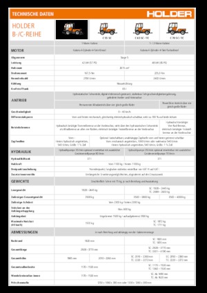 Общински многофункционални превозни средства на дизел Holder C 65 SC