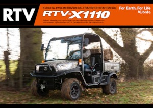 Общински многофункционални превозни средства на дизел Kubota RTV X1110 TW  