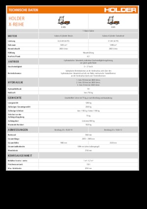 Общински многофункционални превозни средства на дизел Holder X 45