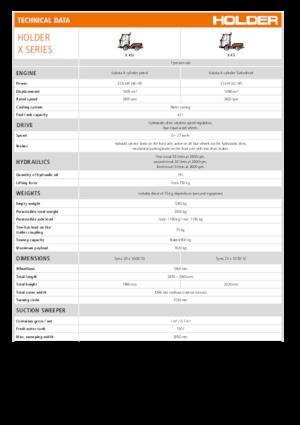 Общински многофункционални превозни средства на бензин Holder X 45i