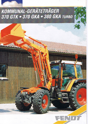 Общински трактори Fendt 380 GKA Turbo