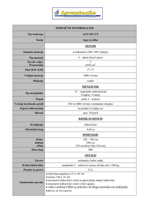 Общински трактори AGT AGT 835 T