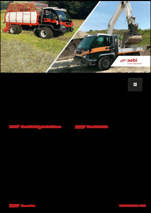 Общински многофункционални превозни средства на дизел Aebi TP 470 Vario