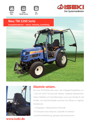 Общински трактори Iseki TM 3245