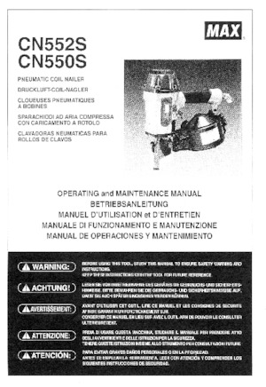 ГВОЗДЕИ И ТЕЛБОДИ MAX USA CORP. CN550S