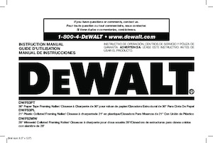 ГВОЗДЕИ И ТЕЛБОДИ DEWALT DWF83WW