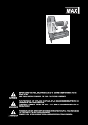 ГВОЗДЕИ И ТЕЛБОДИ MAX USA CORP. NF255FA/18
