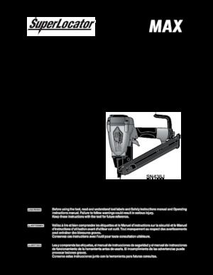 ГВОЗДЕИ И ТЕЛБОДИ MAX USA CORP. SN438J