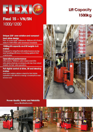 Мотокари с тесен проход VNA Flexi 15SN