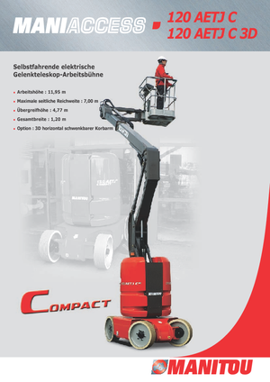 Колесни повдигачи с подвижна стрела Manitou 120 AETJ C