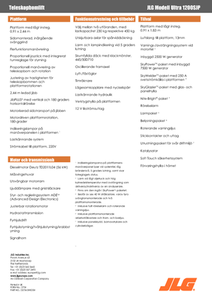 Колесни телескопични подемници JLG 1200SJP